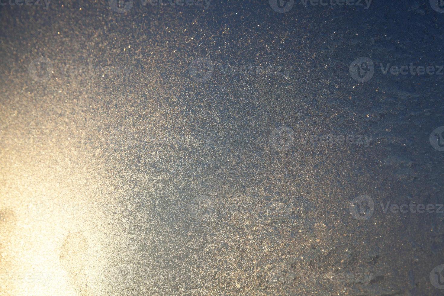 sunset with orange shades in winter photo
