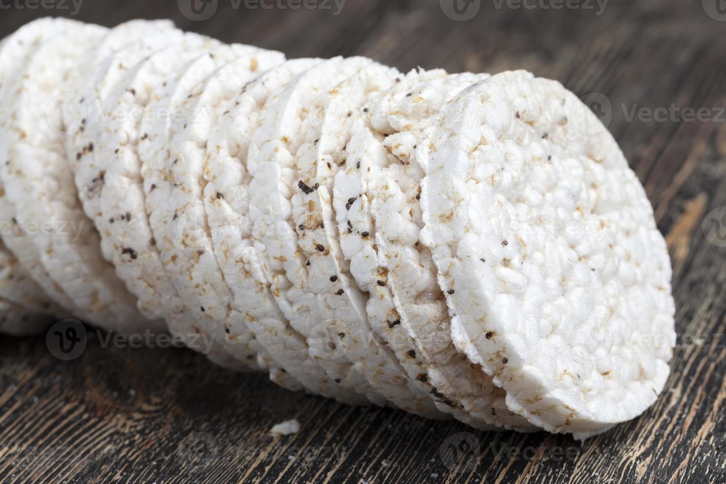 round rice loaves made from rice grains photo