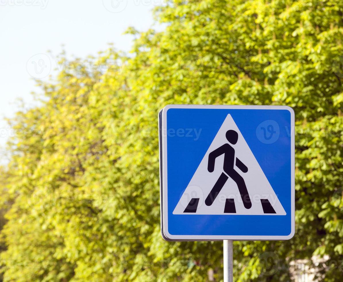 Road sign, close up photo