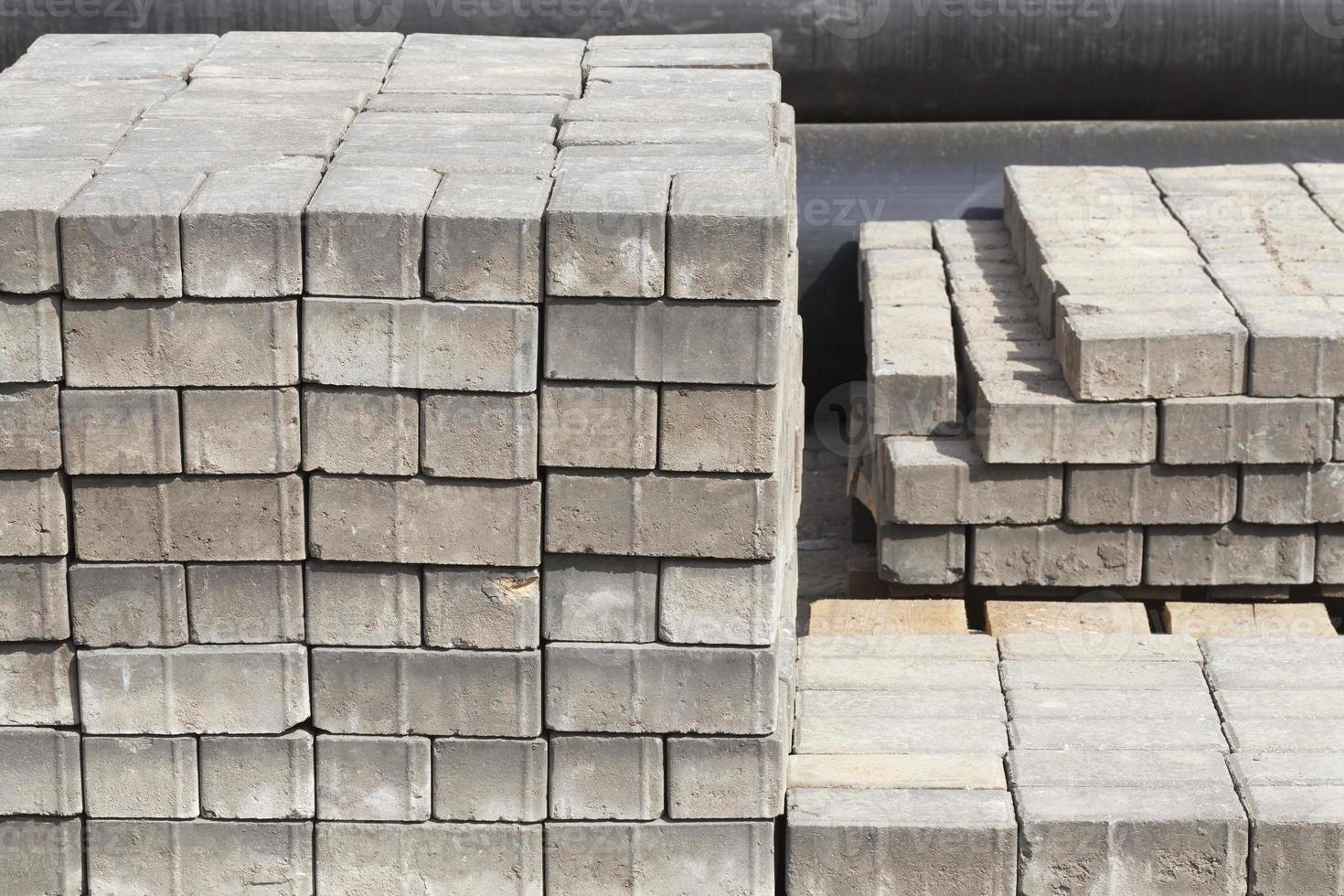 pile of paving slabs. photo