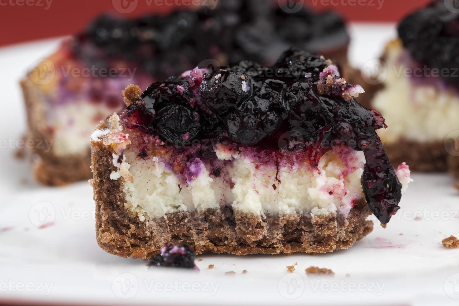 shortbread tartlet stuffed with fresh currant photo