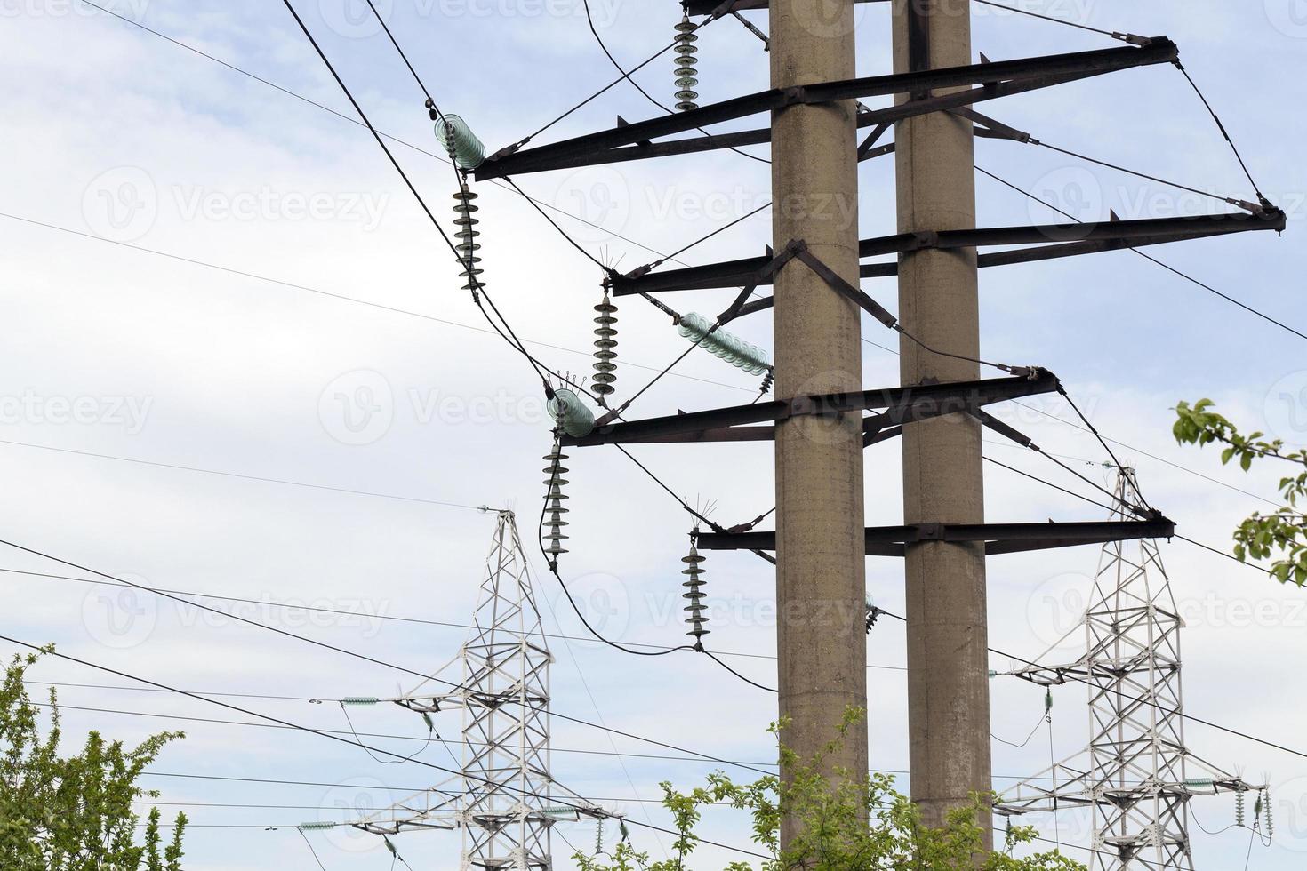 electric pole, close up photo