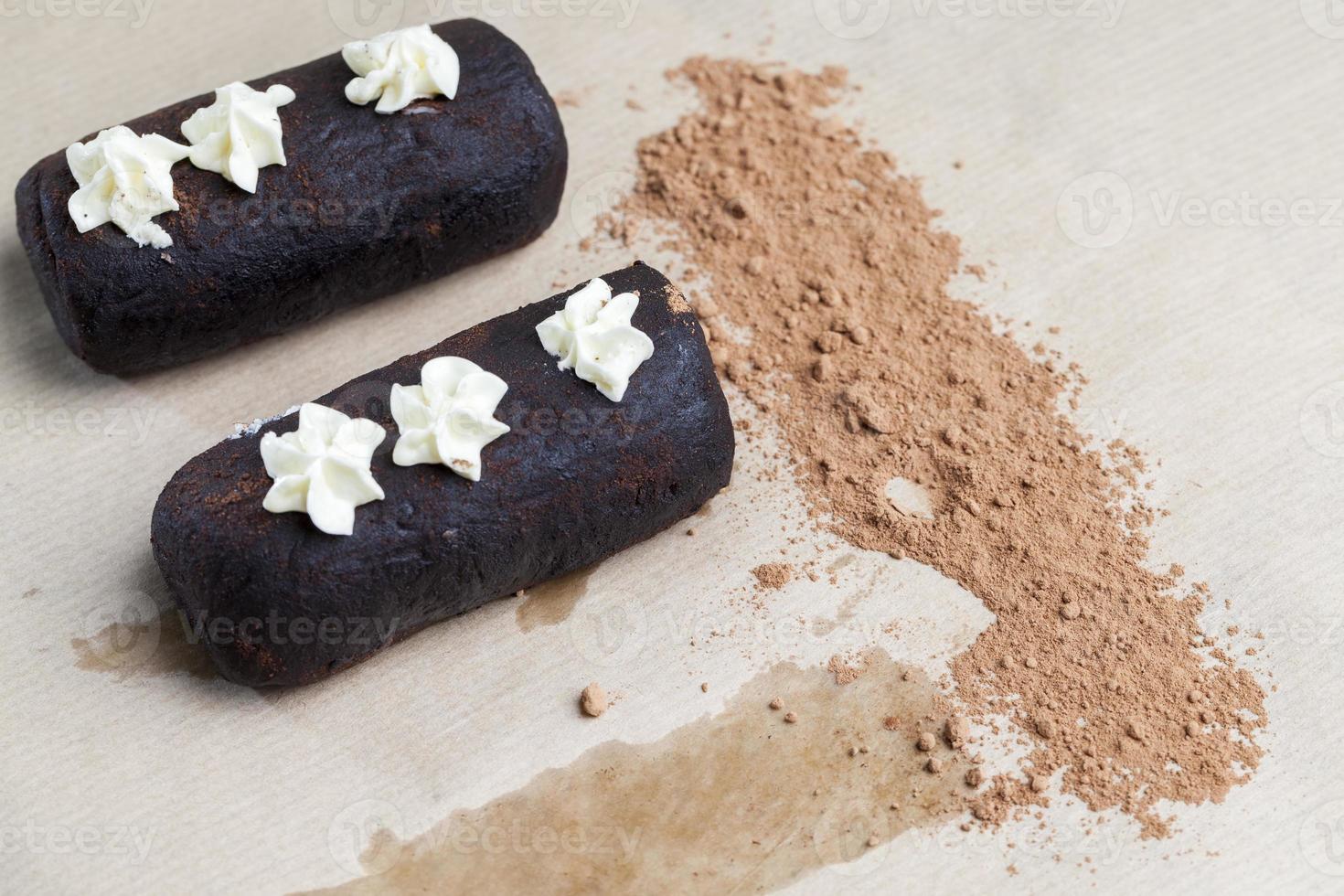 the cake is made of a large number of ingredients photo