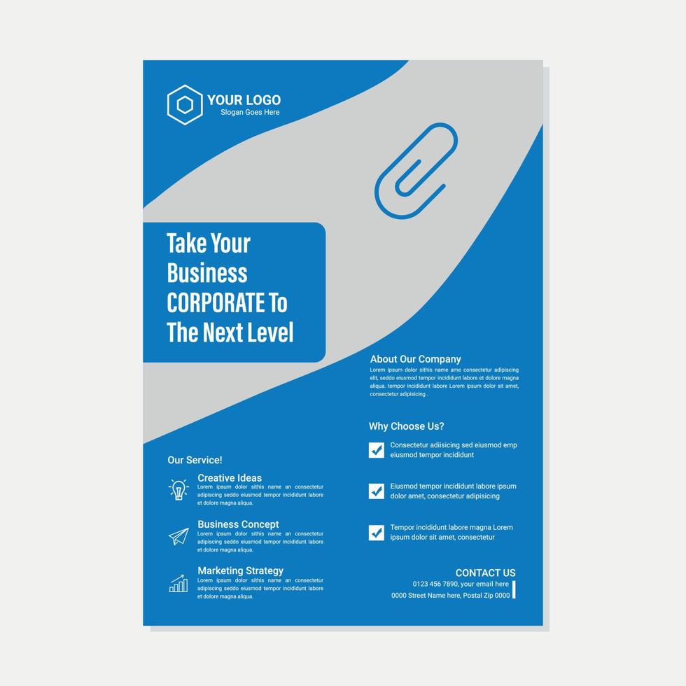 Corporate Business Event Real Estate Flyer and Brochure Design Template vector