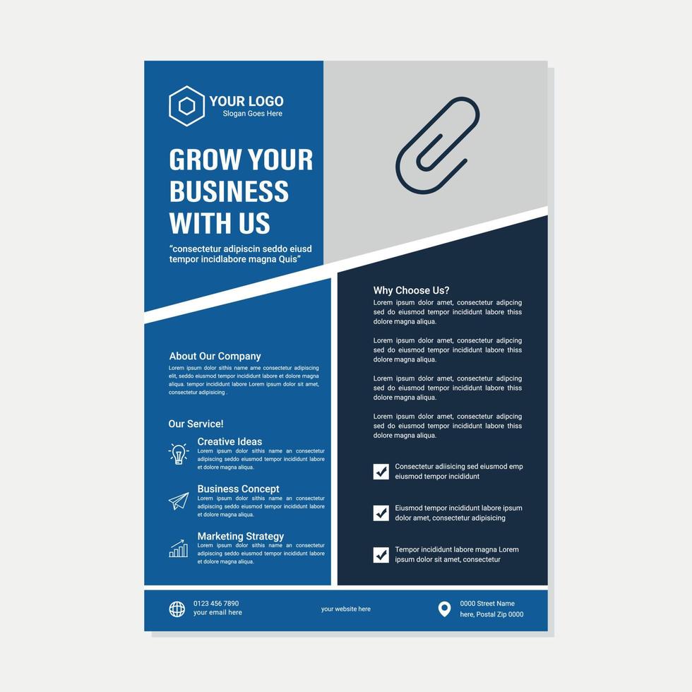 Corporate Business Event Real Estate Flyer and Brochure Design Template vector
