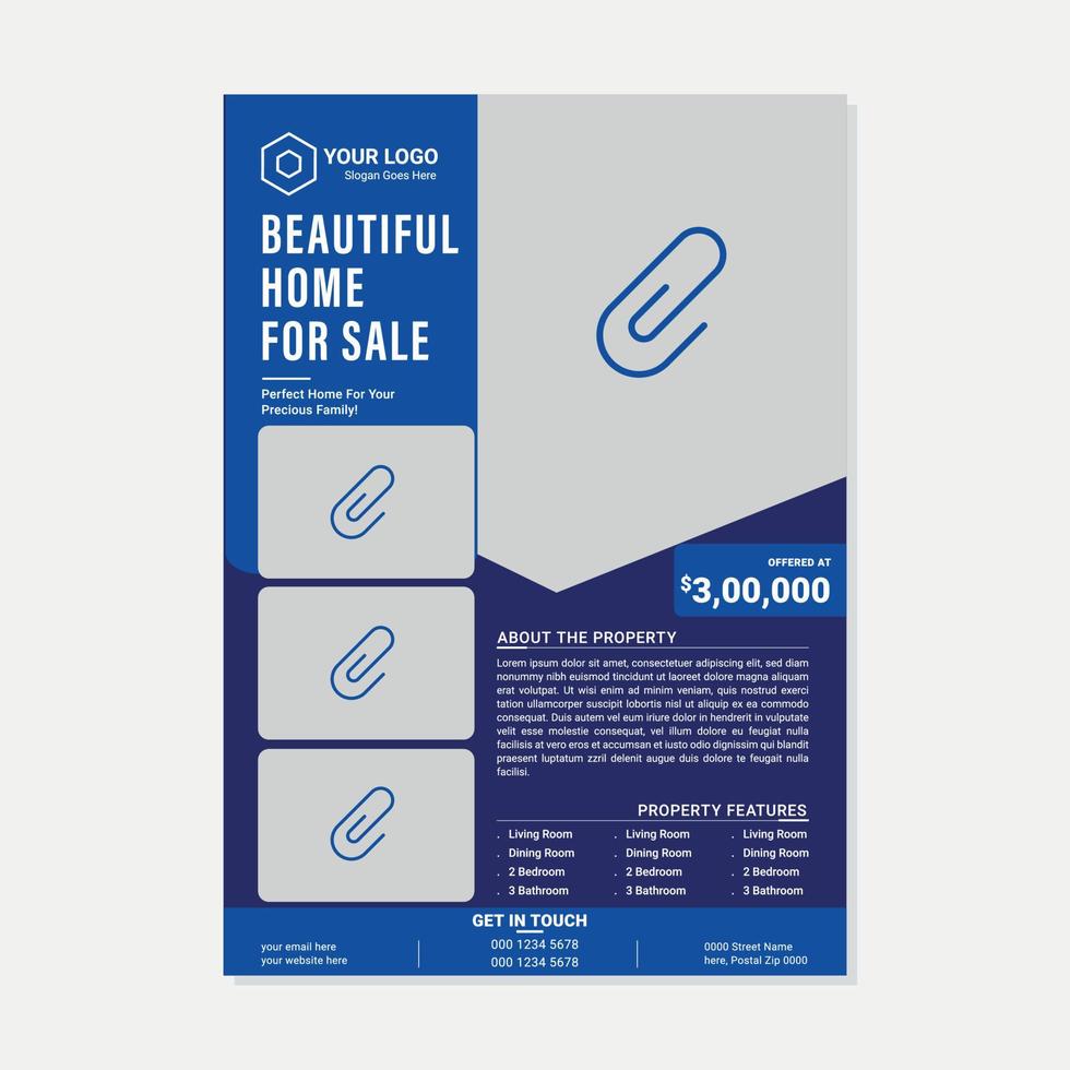 Corporate Business Event Real Estate Flyer and Brochure Design Template vector