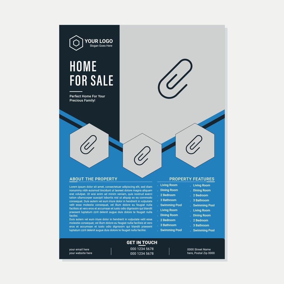 Corporate Business Event Real Estate Flyer and Brochure Design Template vector