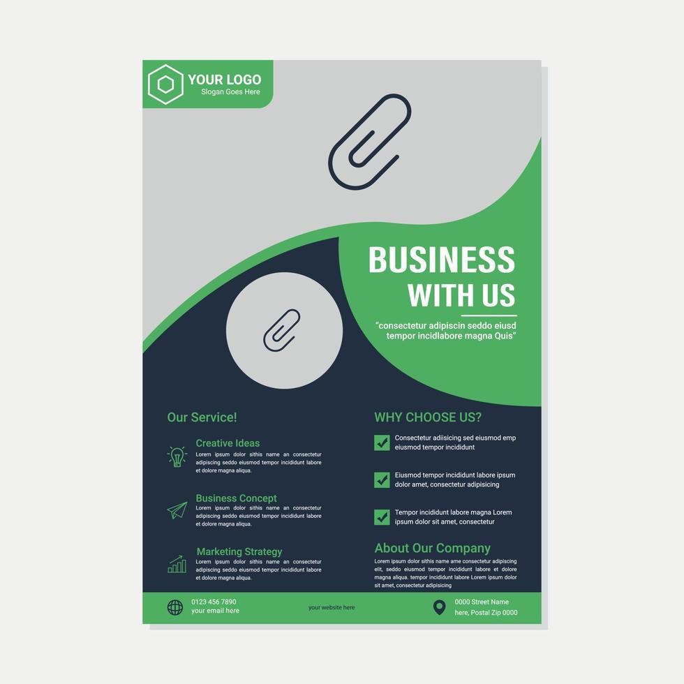 Corporate Business Event Real Estate Flyer and Brochure Design Template vector