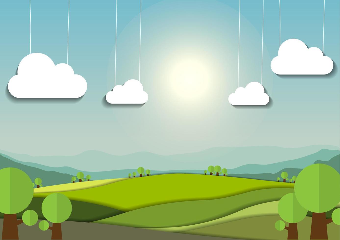 nature landscape background vector