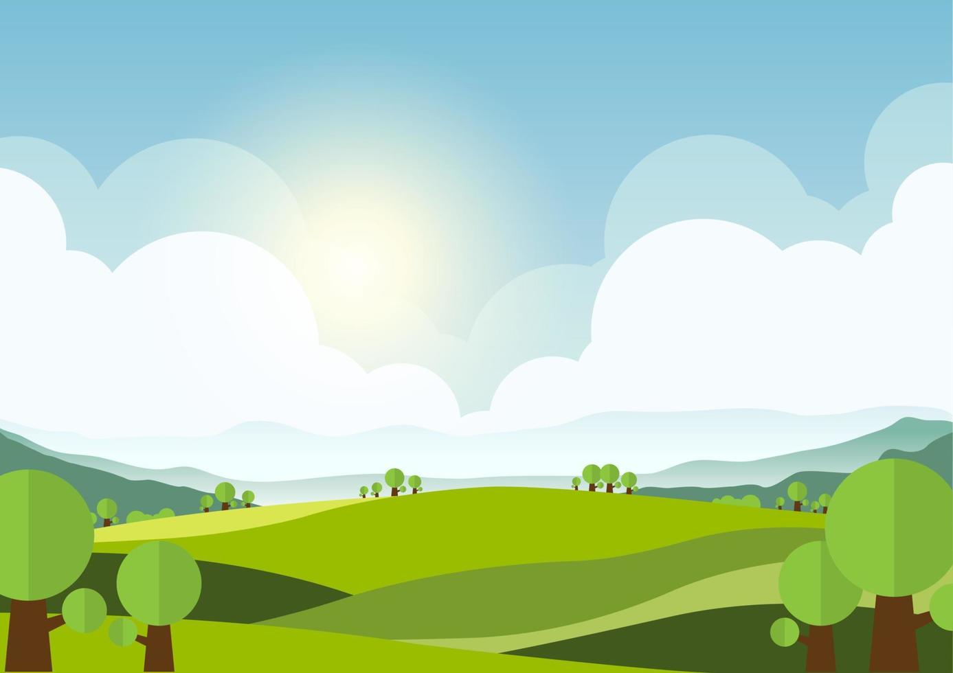 nature landscape background vector