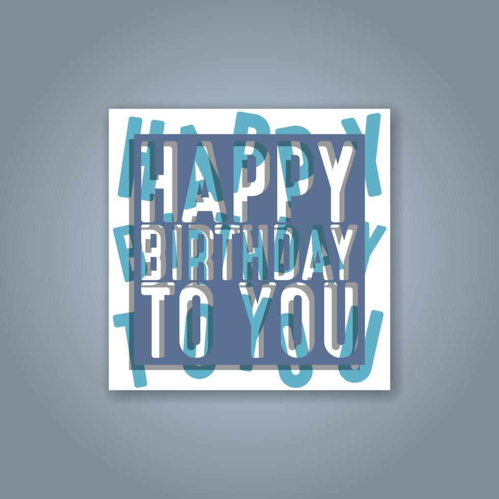 diseño de tarjetas de felicitación de cumpleaños vector