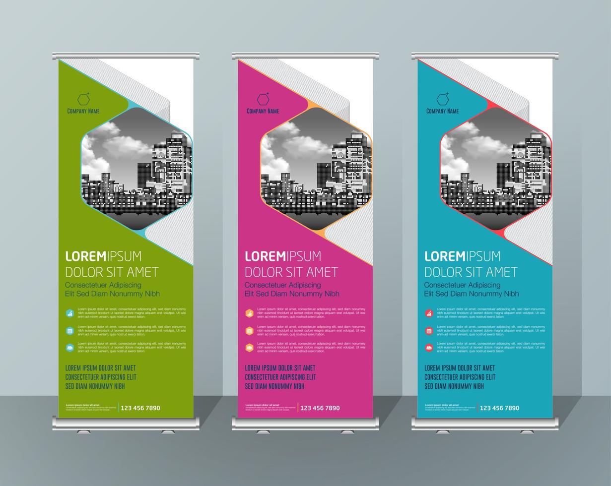 diseño de banner cartel publicitario folleto flyer plantilla vector x-banner y street business bandera de conveniencia, fondo de diseño