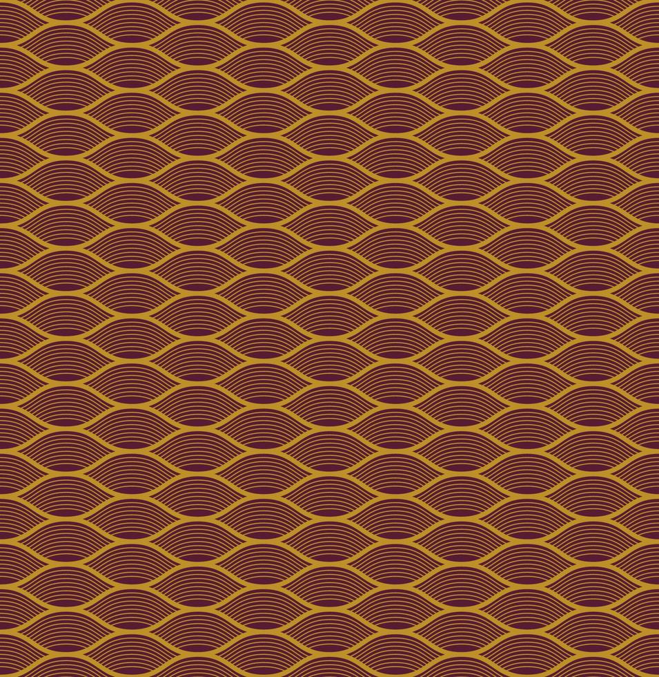 blue seamless wave pattern, linear design - vector illustration