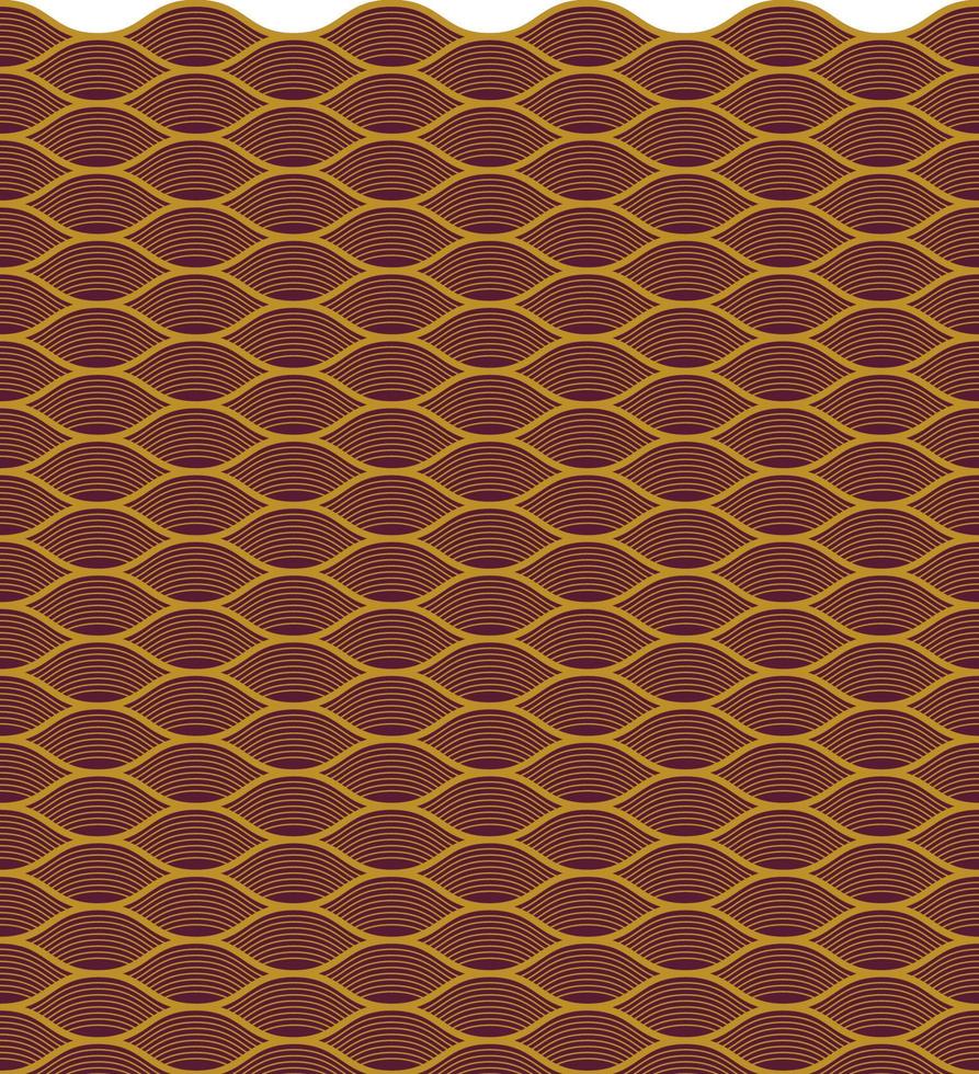 blue seamless wave pattern, linear design - vector illustration