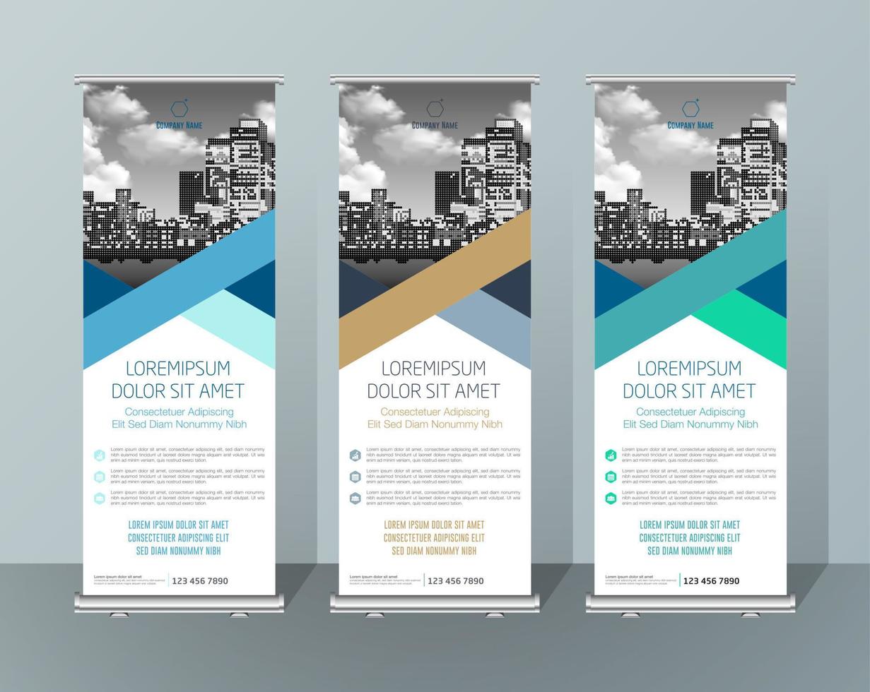 Banner Design Signboard Advertising Brochure Flyer Template Vector X-banner and Street Business Flag of Convenience, Layout Background