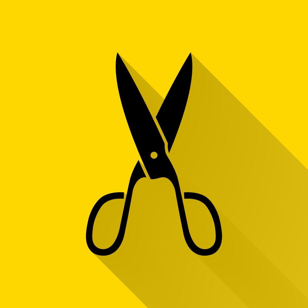 Scissors Icon vector illustration Isolated scissors symbol clipart. Flat design.