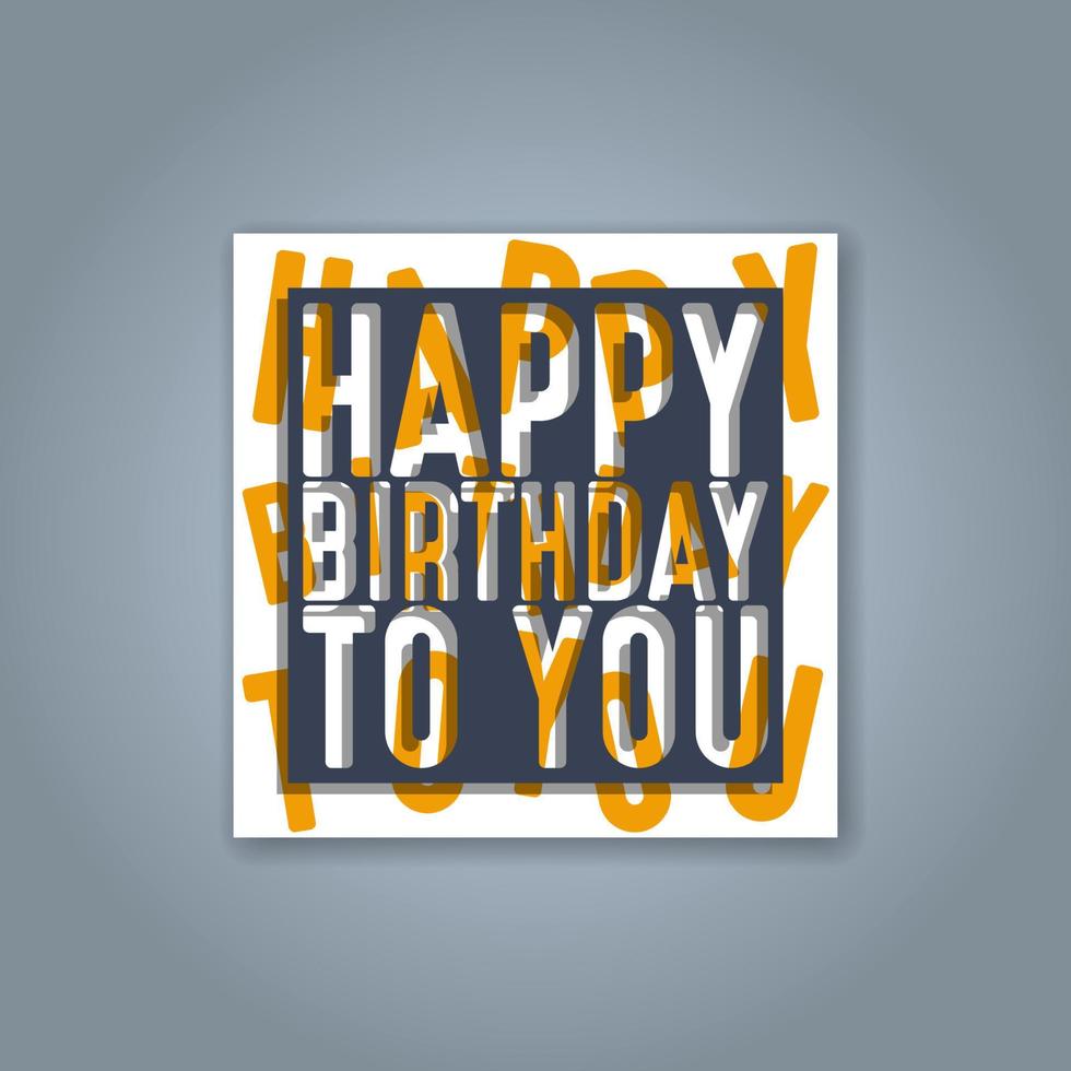 diseño de tarjetas de felicitación de cumpleaños vector