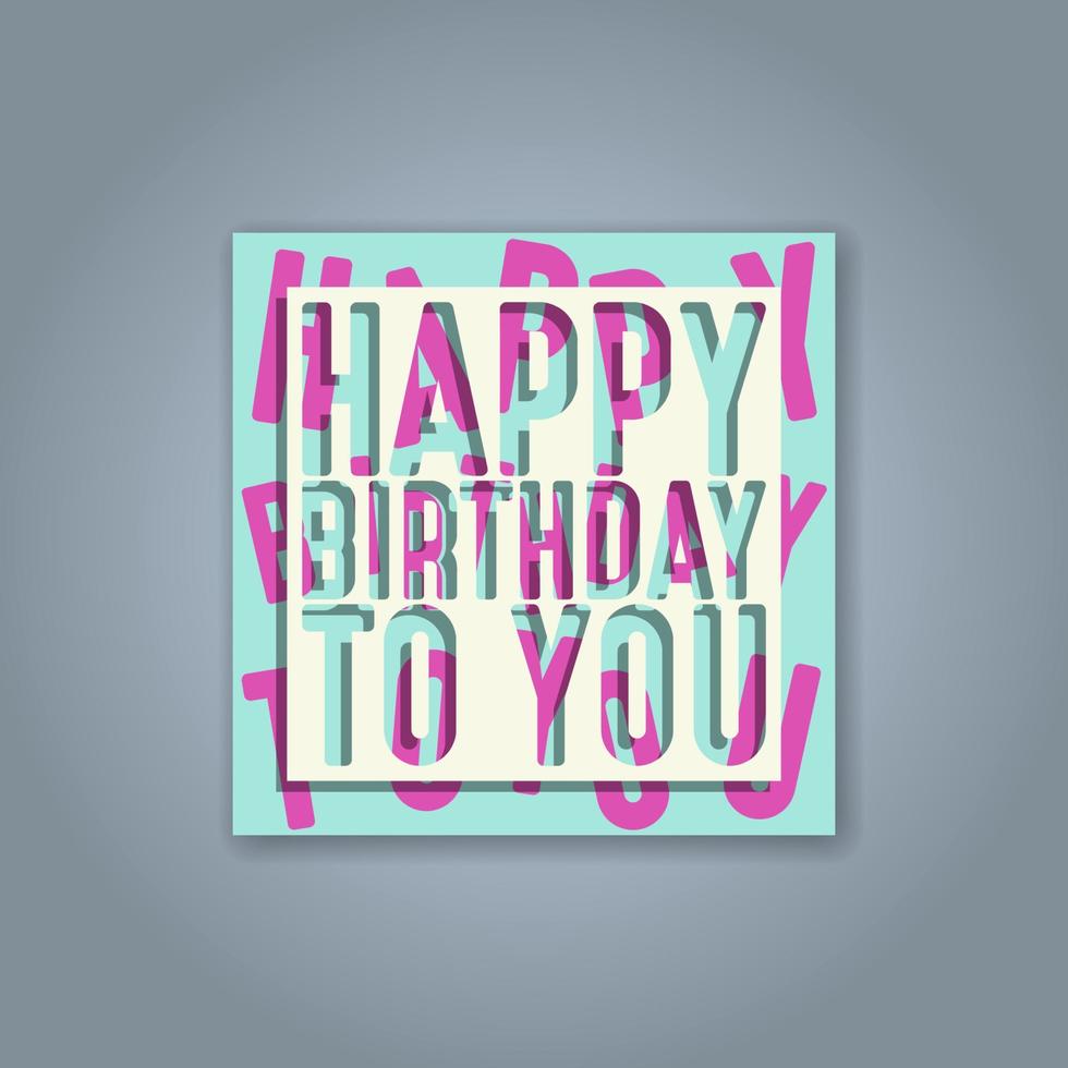 diseño de tarjetas de felicitación de cumpleaños vector