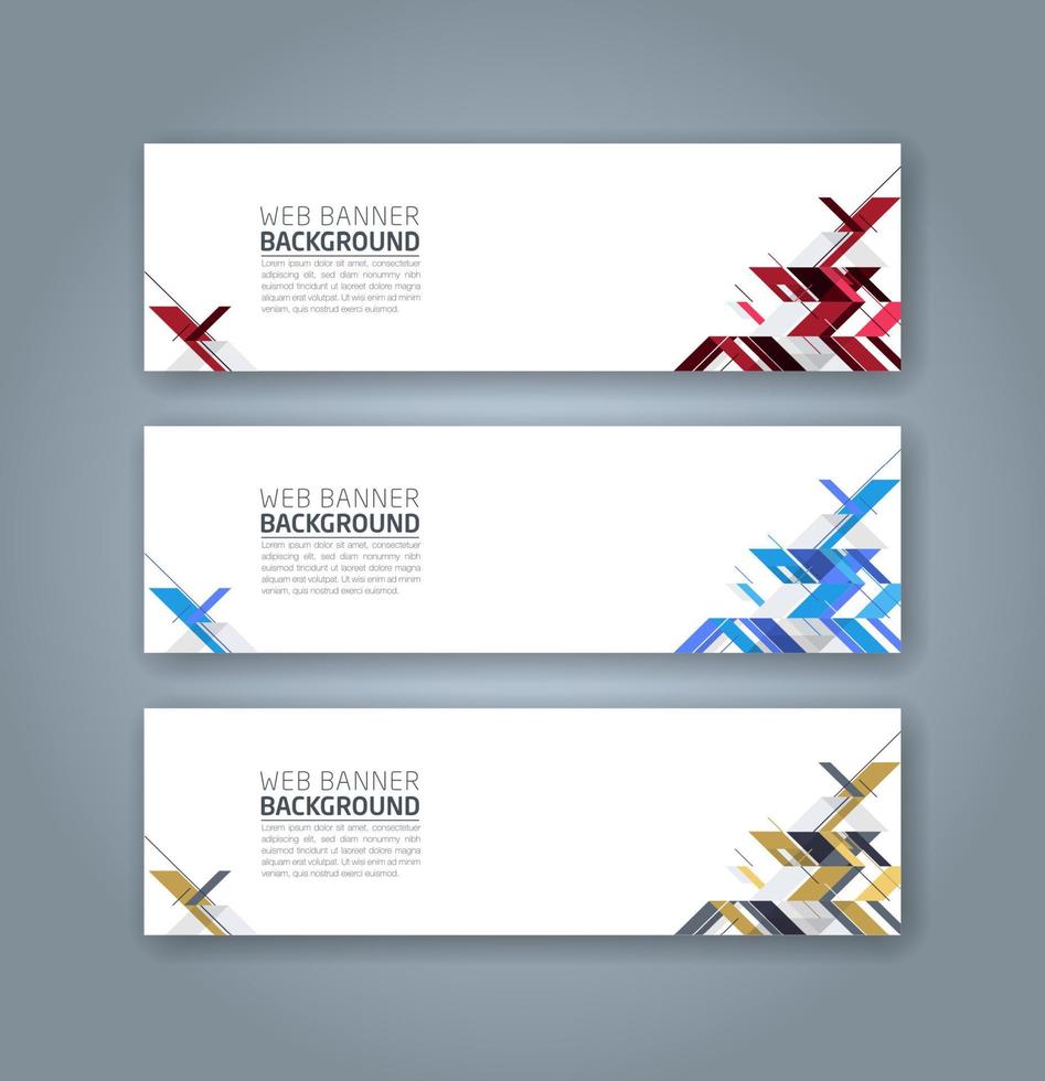 Abstract Web banner design background or header Templates vector