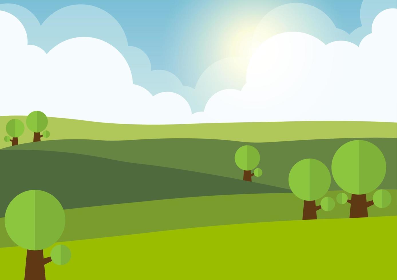 nature landscape background vector