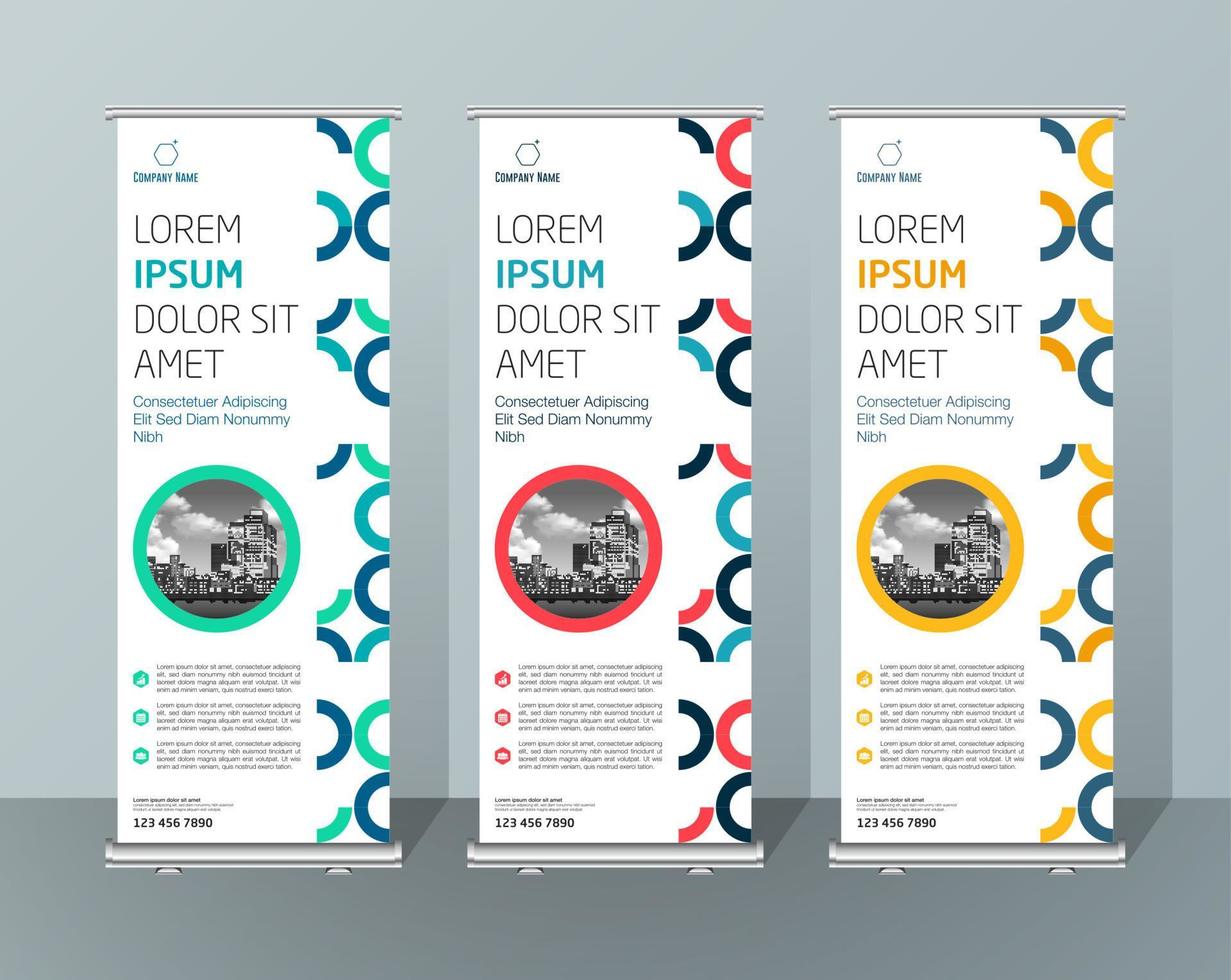 Banner Design Signboard Advertising Brochure Flyer Template Vector X-banner and Street Business Flag of Convenience, Layout Background