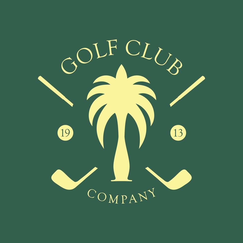 Palm Golf Club Logos vector