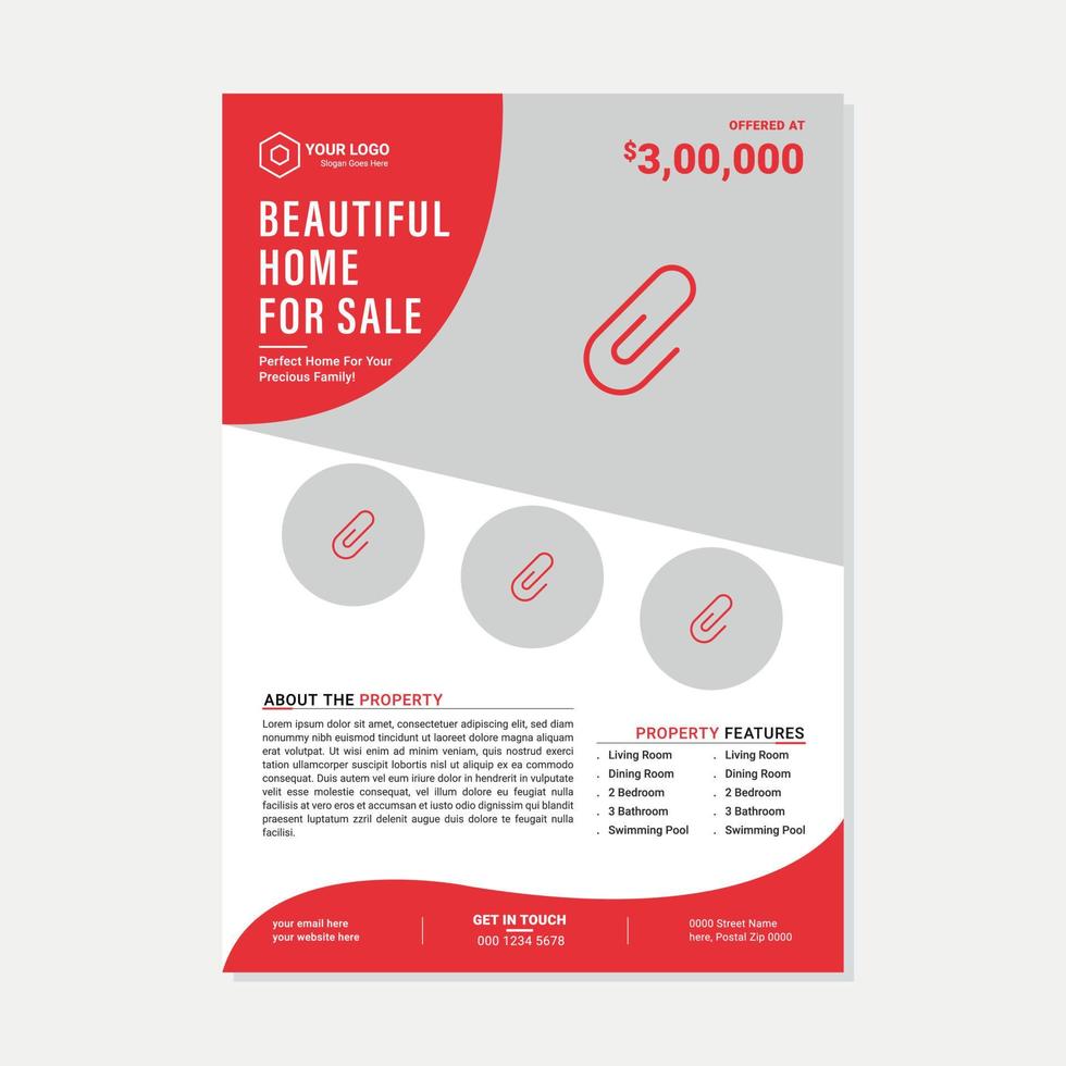 Corporate Business Event Real Estate Flyer and Brochure Design Template vector