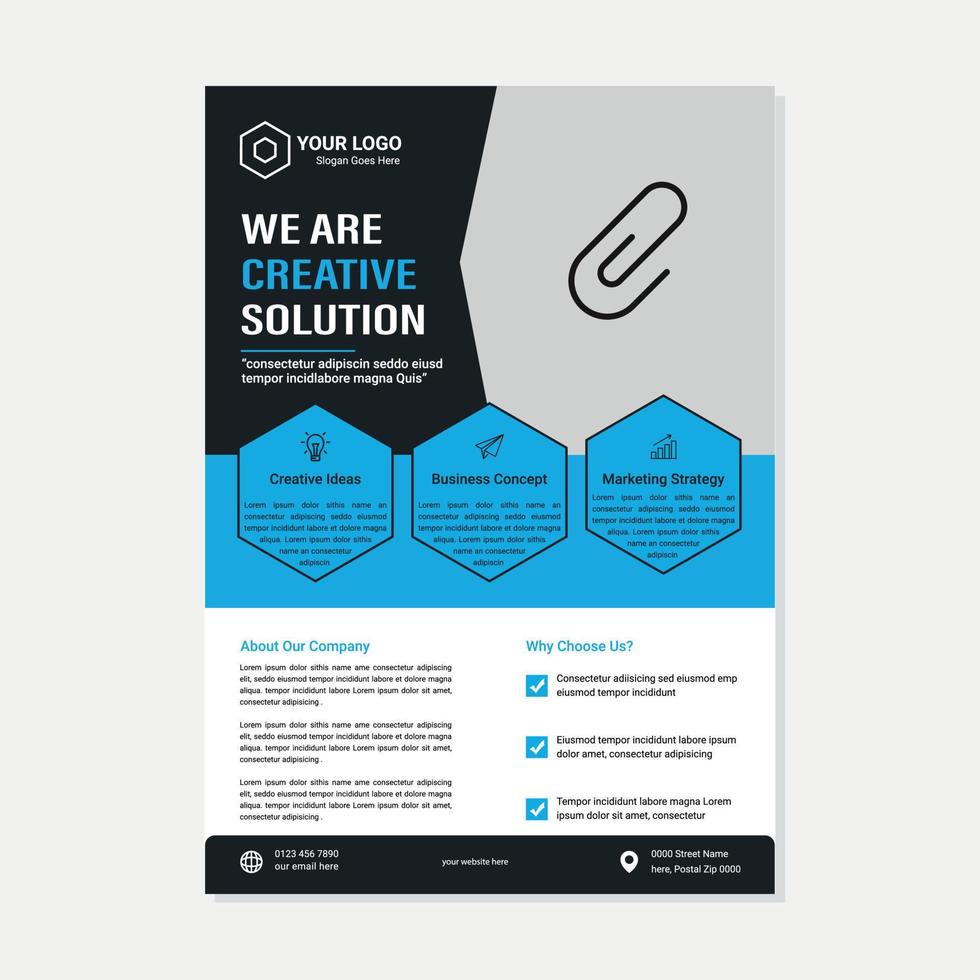 Corporate Business Event Real Estate Flyer and Brochure Design Template vector