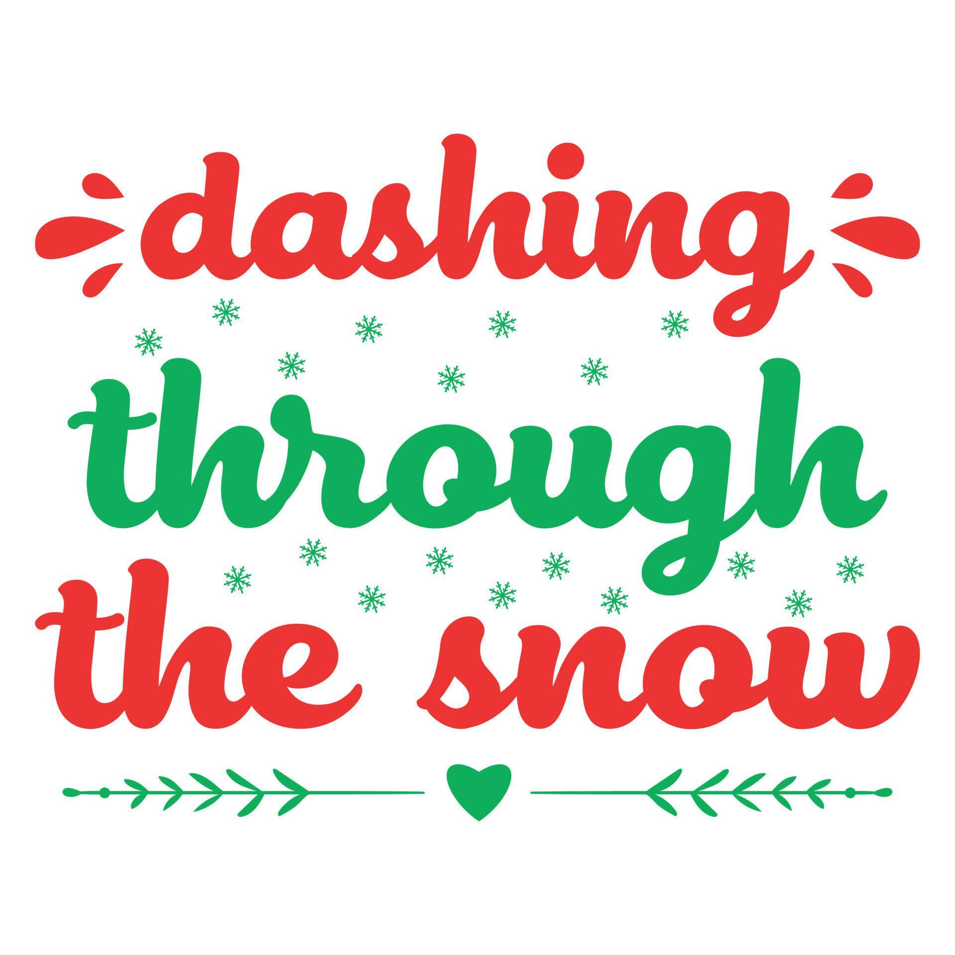 Dashing Through the Snow 9447709 Vector Art at Vecteezy