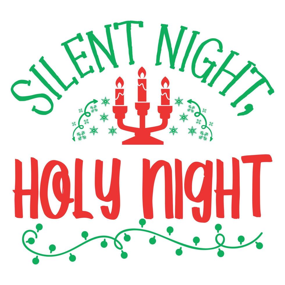 Silent Night, Holy Night vector