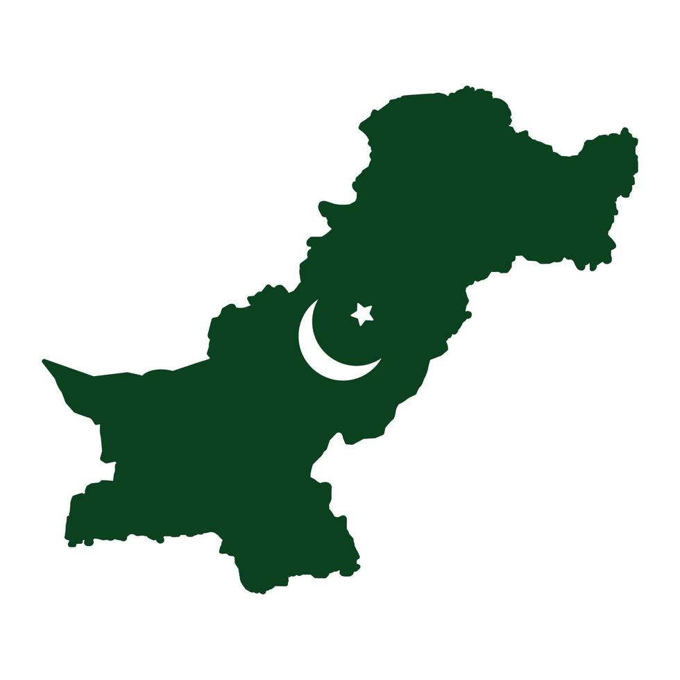 Map of Pakistan vector