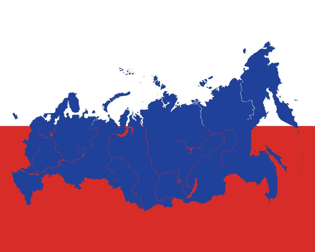 mapa de rusia vector