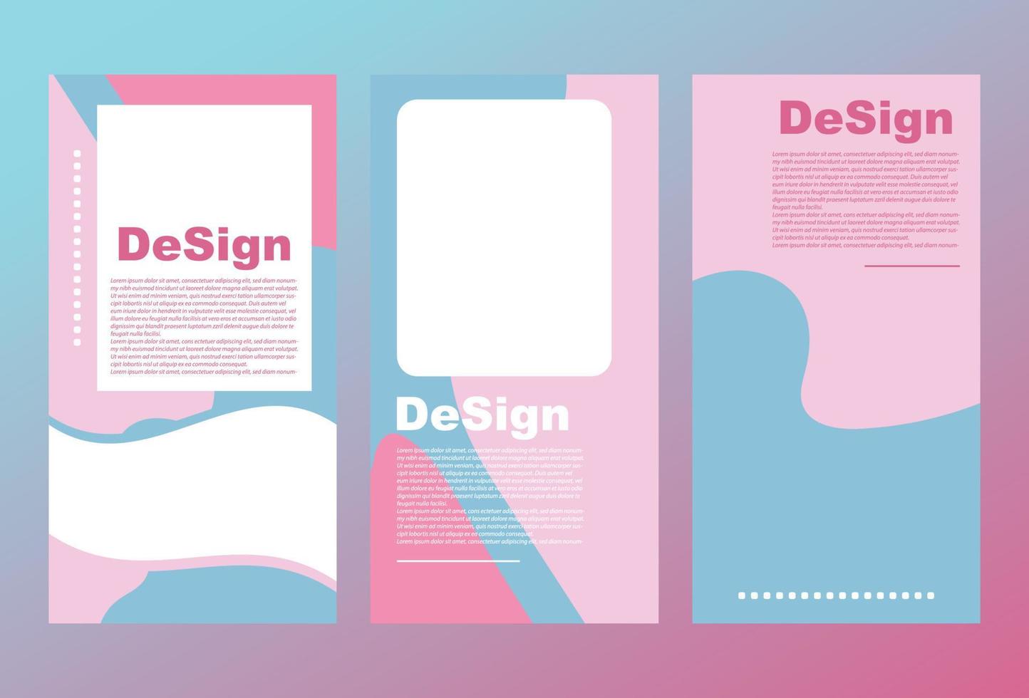 Pink color social media stories vector art