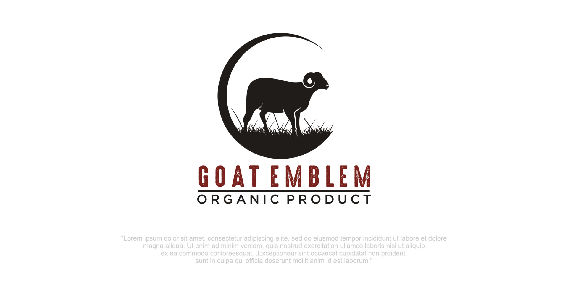 goat logo concept design vector 9447914 Vector Art at Vecteezy