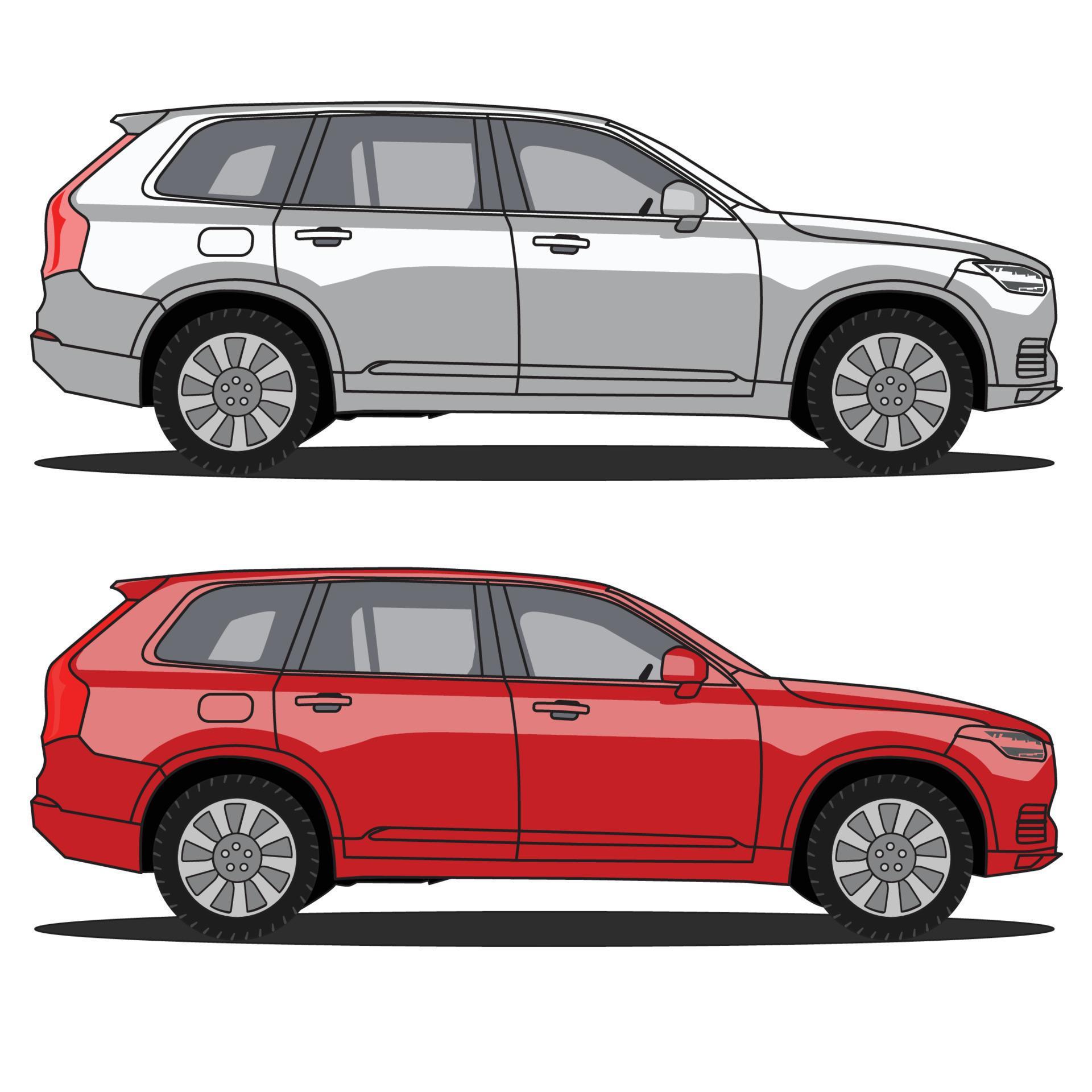 modern car side view vector design 9448152 Vector Art at Vecteezy