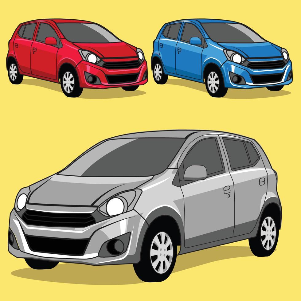 modern small city car vector design