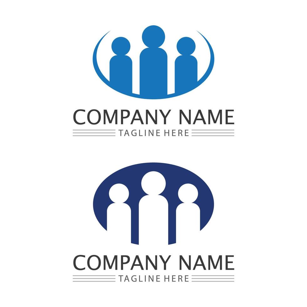 People logo, Team, Succes people work, Group and Community, Group Company and Business logo vector and design Care, Family icon Succes logo