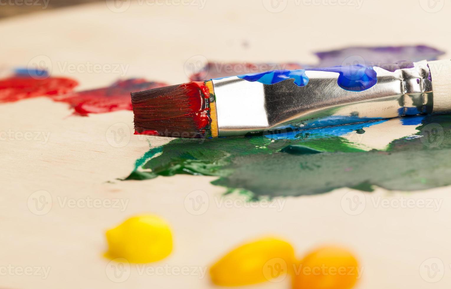 oil paints for creative drawing, the creative process photo