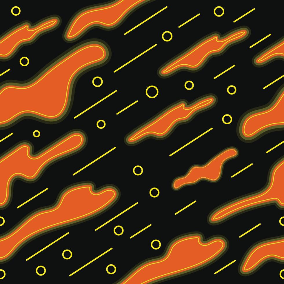 Seamless pattern with neon liquid shapes vector