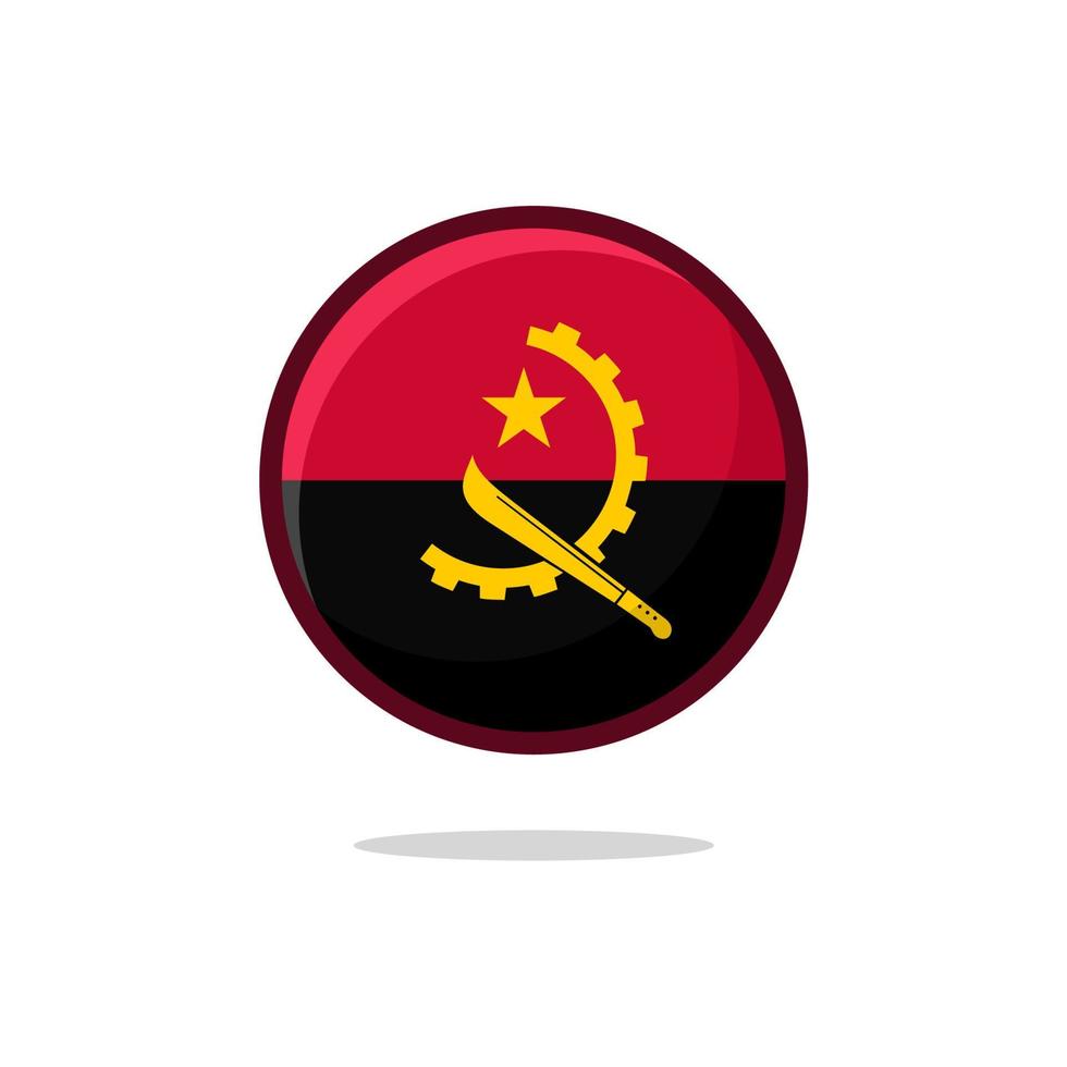 Angola Flag Icon vector