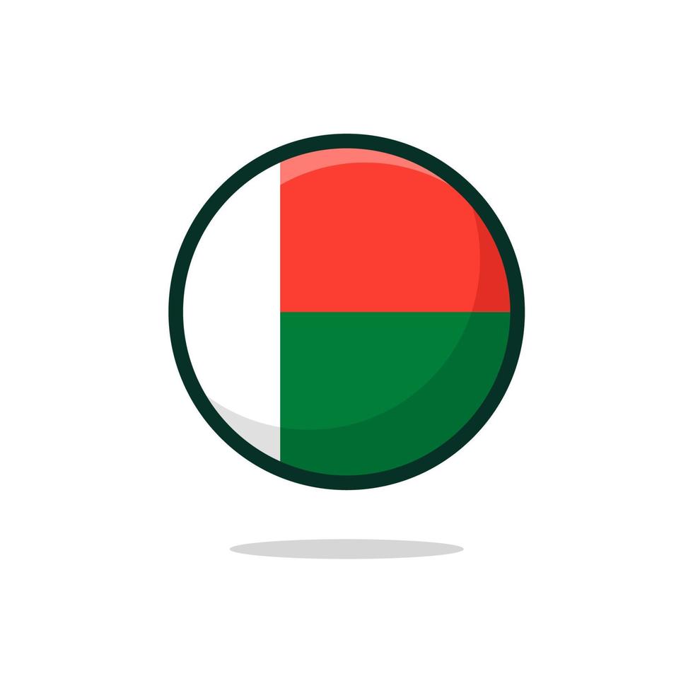 Madagascar Flag Icon vector