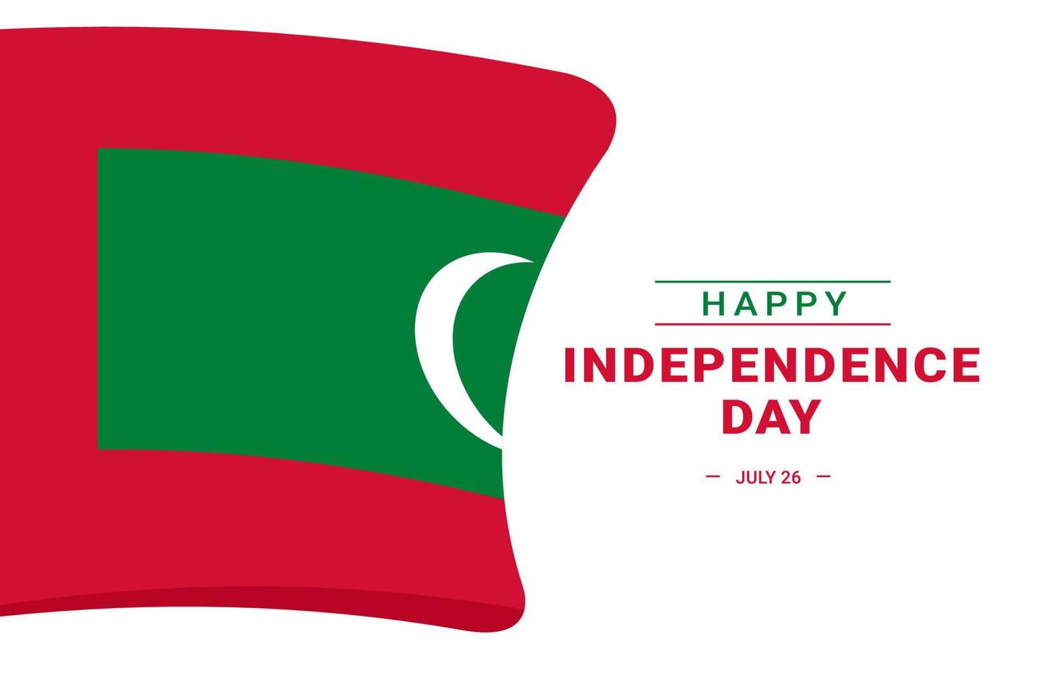 Maldives Independence Day vector