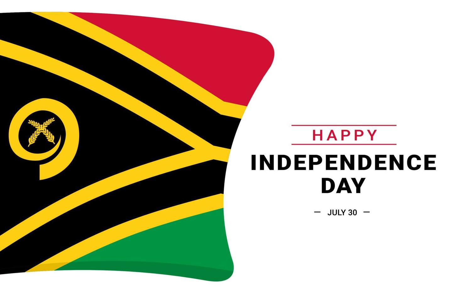 Vanuatu Independence Day. vector