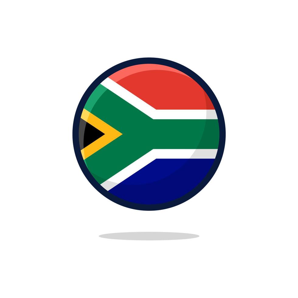 icono de la bandera de sudáfrica vector