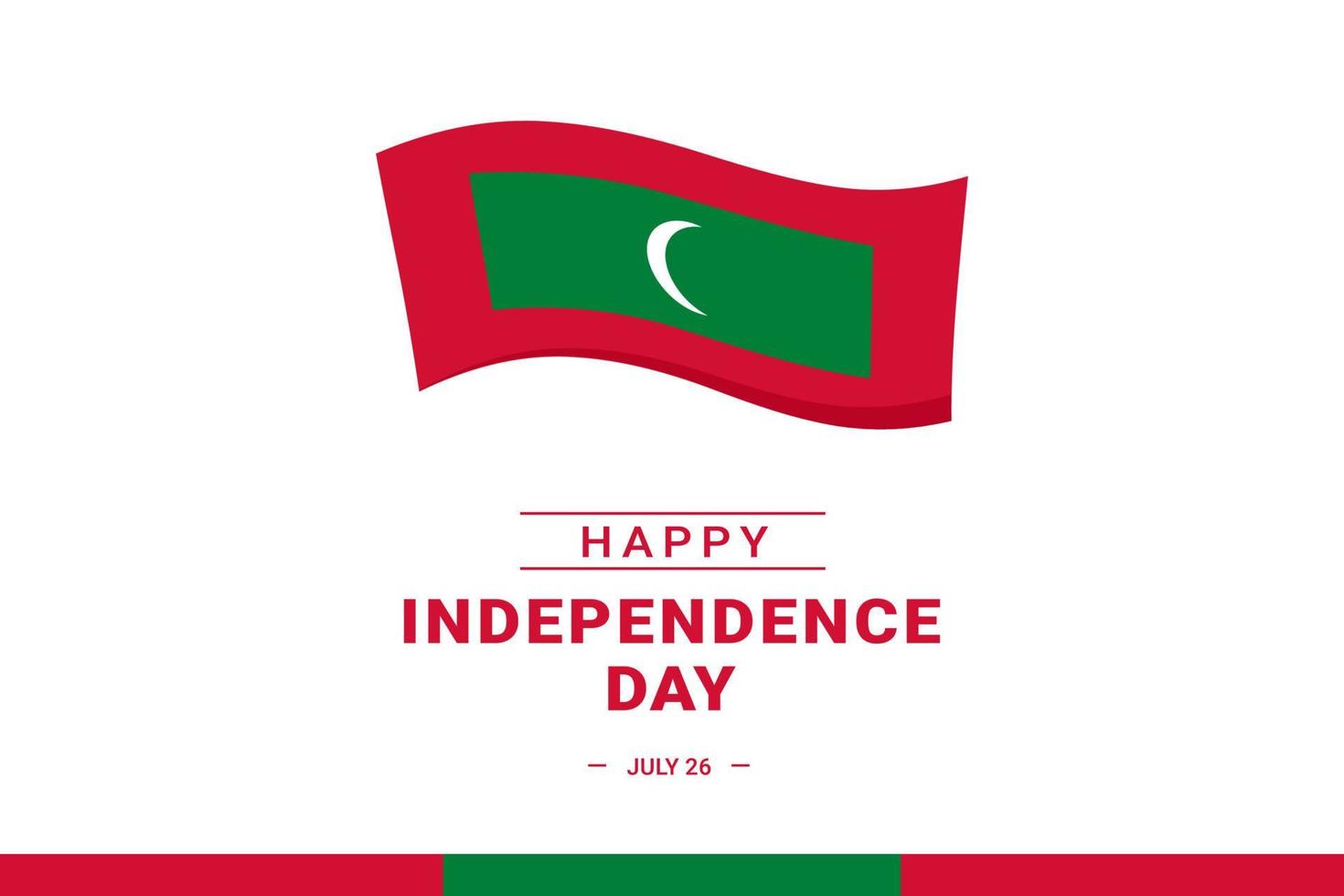 Maldives Independence Day vector