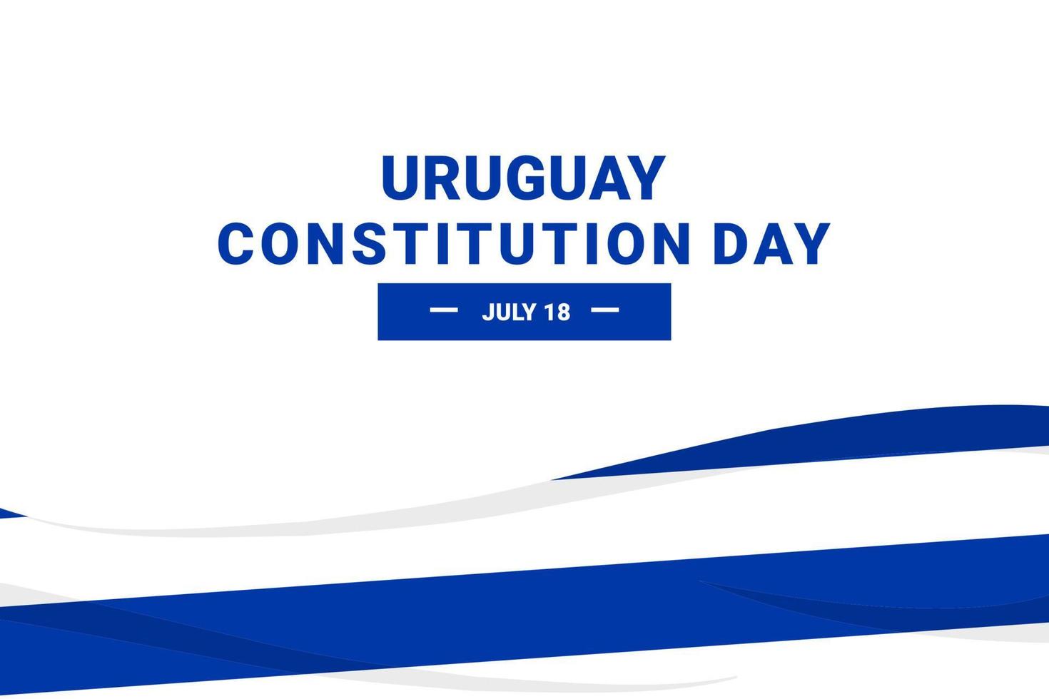 Uruguay Constitution Day vector