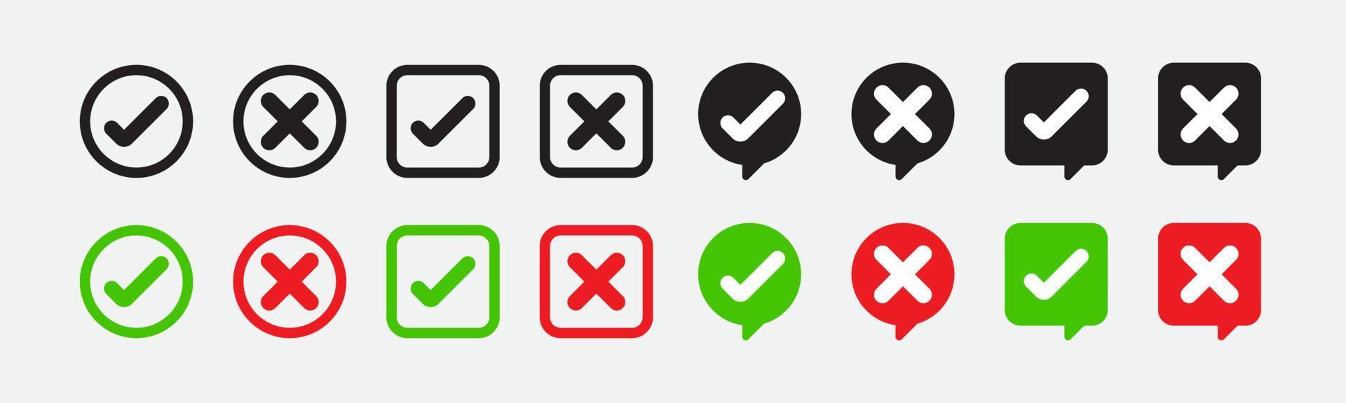 checkbox icon, color and black vector