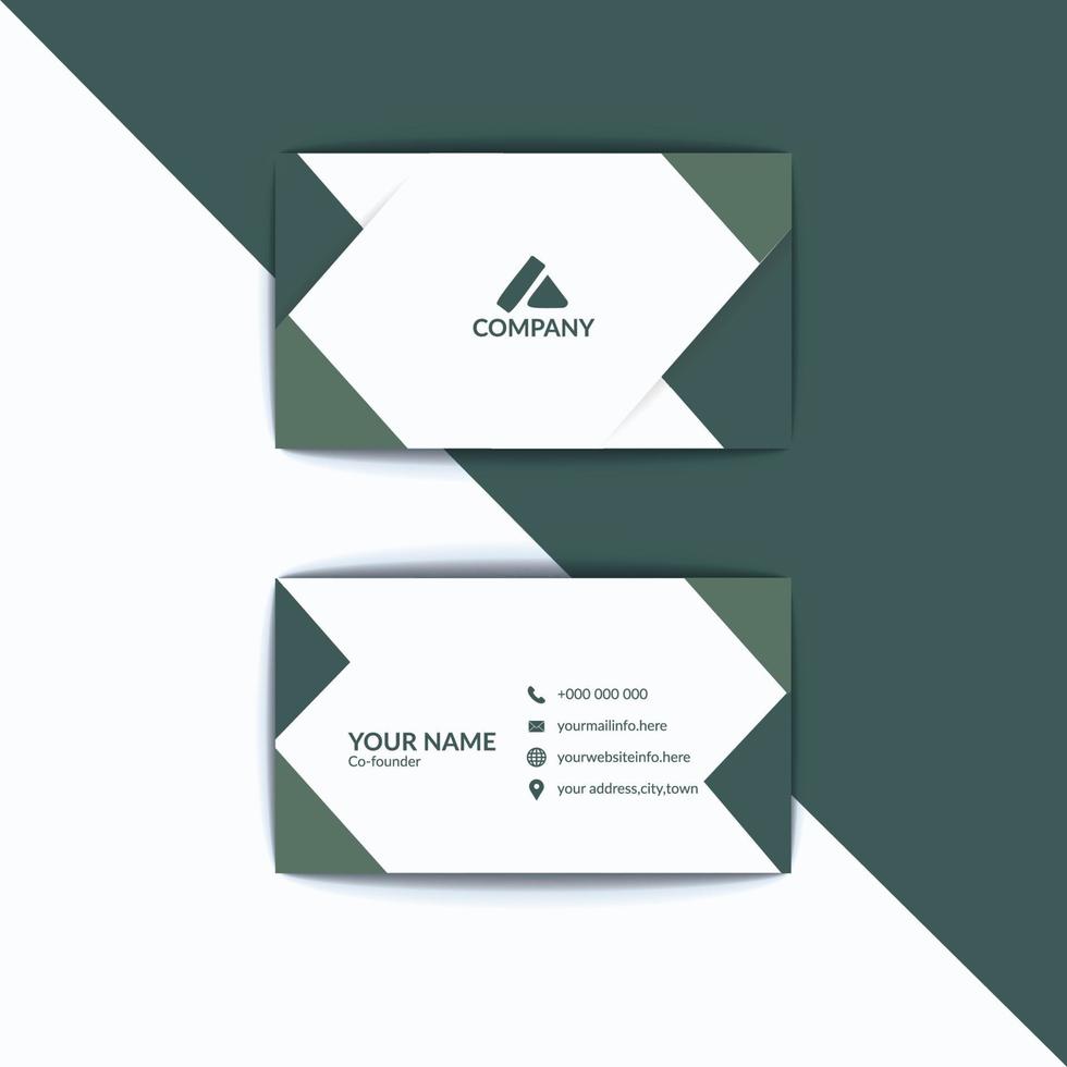 business card template vector