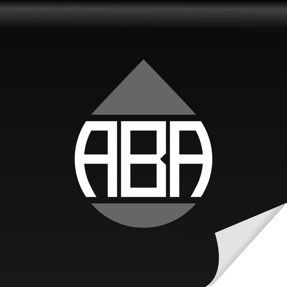 ABA creative initials letter logo design with vector graphic free vector