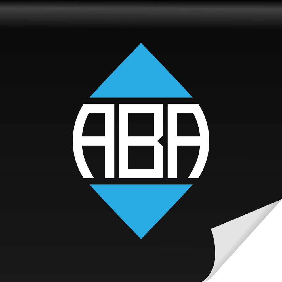 ABA creative initials letter logo design with vector graphic free vector